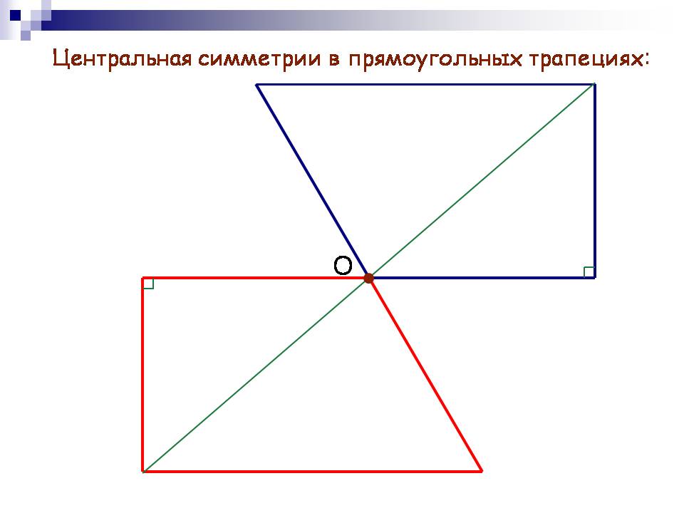Симметрия трапеции относительно прямой. Построение центральной симметрии. Осевая и Центральная симметрия. Центральная симметрия рисунки. Осевая симметрия прямоугольной трапеции.