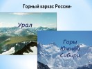 Горный каркас России – Урал и горы Южной Сибири