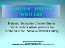 Famous British Writers (Знаменитые британские писатели)